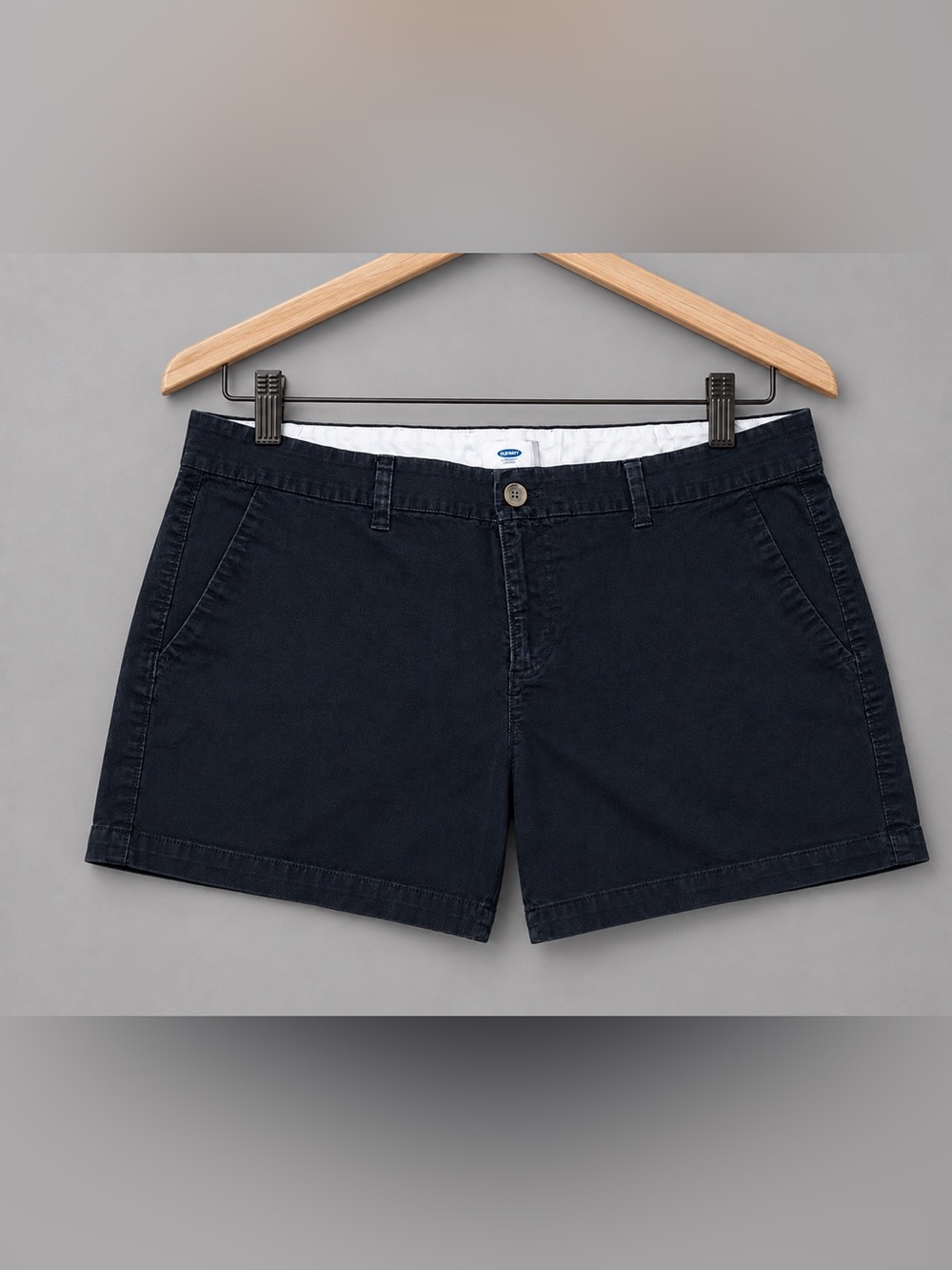 Old Navy Black Chino Shorts Size 2 Classic Casual Mid Rise